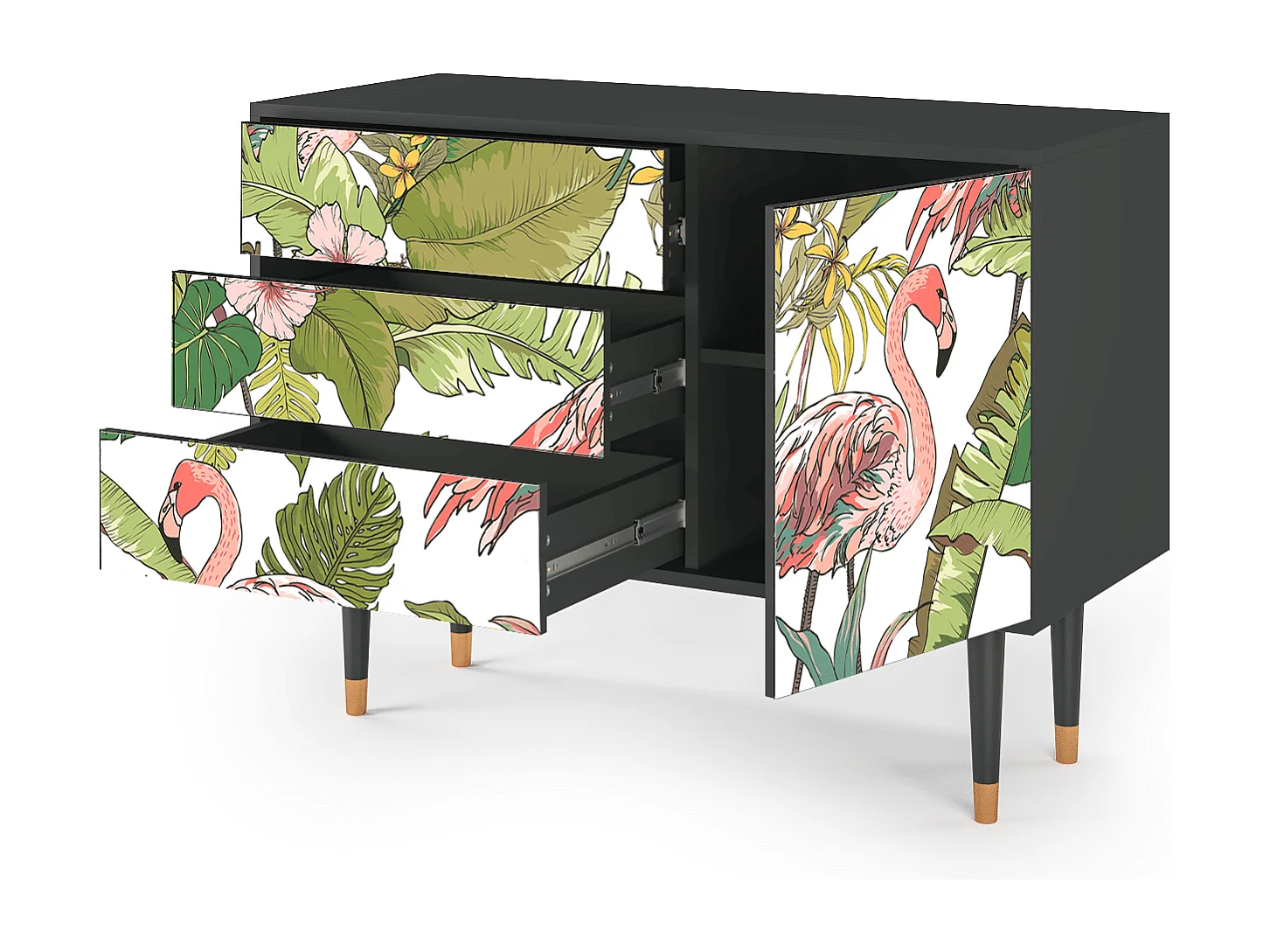 Buffet - 115х84х41 cm - S3 - Sweet Flamingo, Anthracite