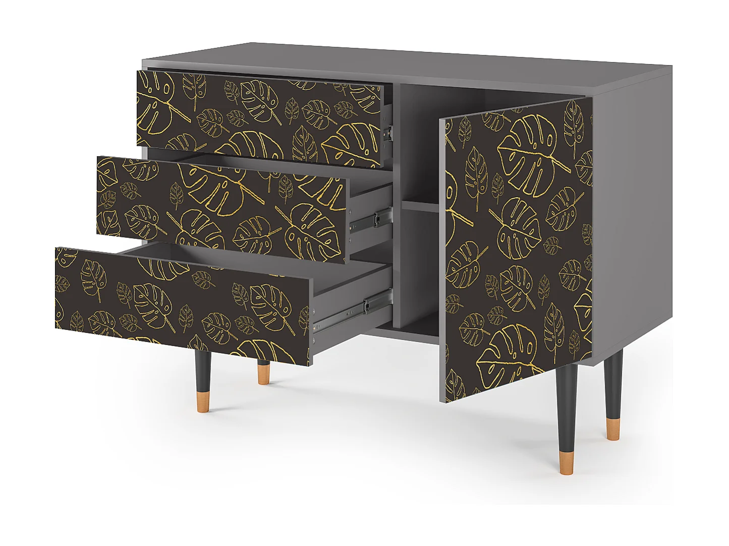 Buffet - 115х84х41 cm - S3 - Fall Of The Leaves, Gris