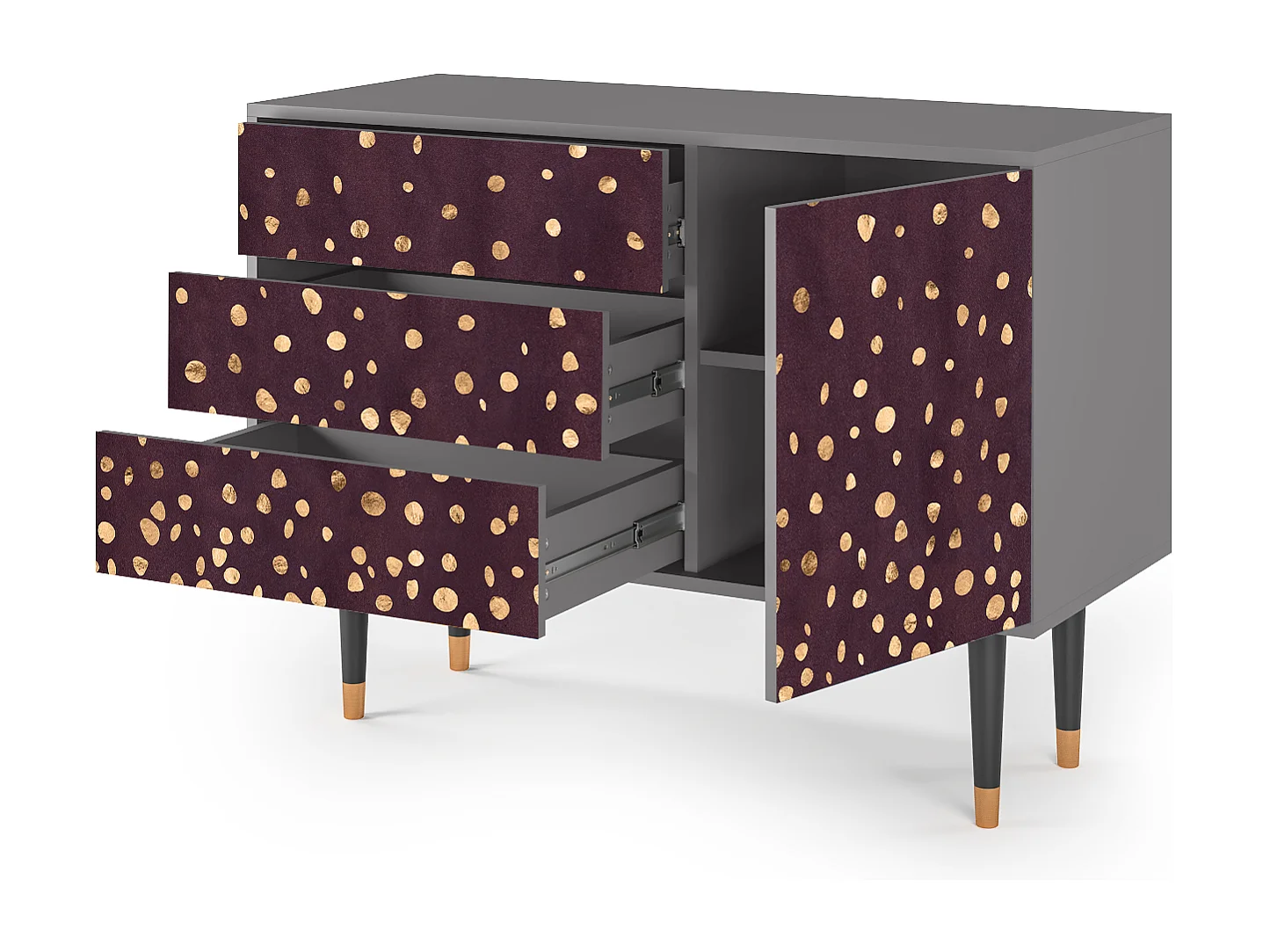 Credenza - 115х84х41 cm - S3 - Glowworms, Grigio