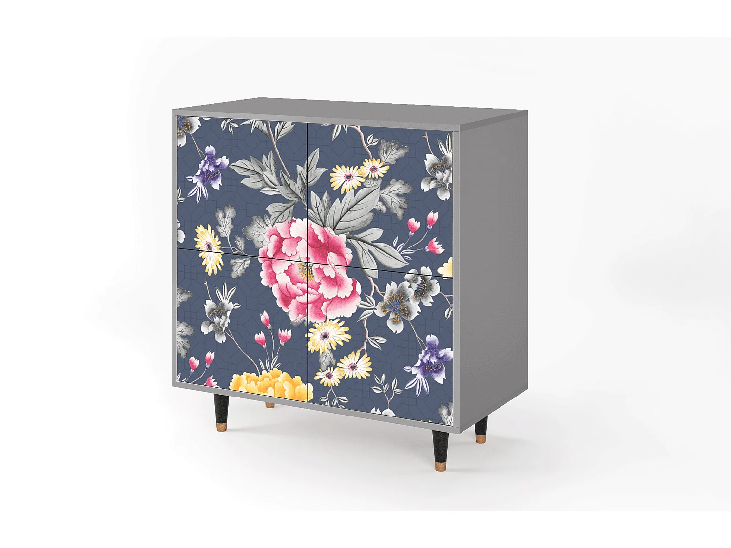 Aparador - 94x96x48 cm - BS3 - Dark Flower Bed, Cinza