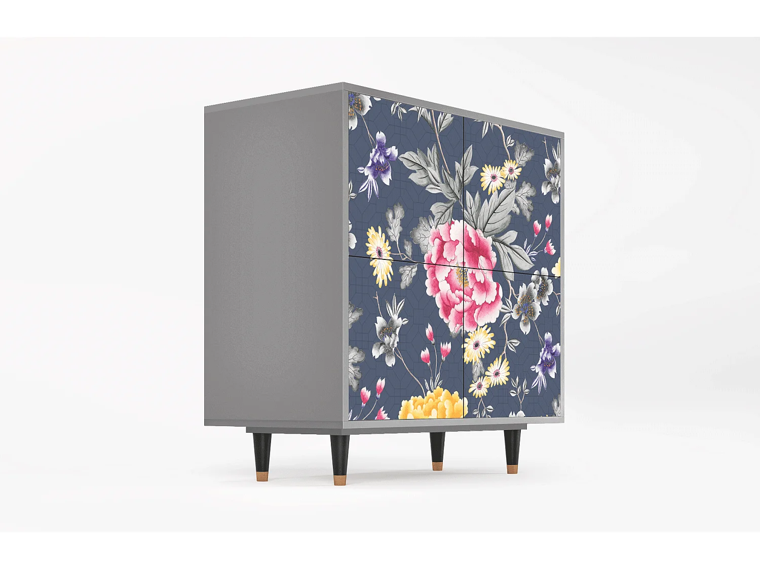 Aparador - 94x96x48 cm - BS3 - Dark Flower Bed, Cinza