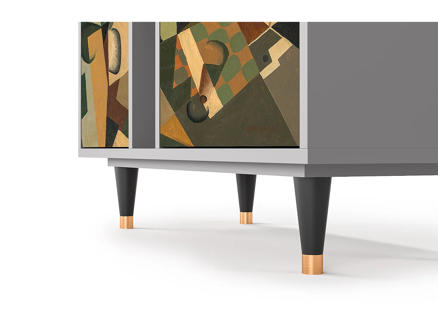 Buffet - 94х96х41 cm - BS5 - Glass and Checkerboard, Gris