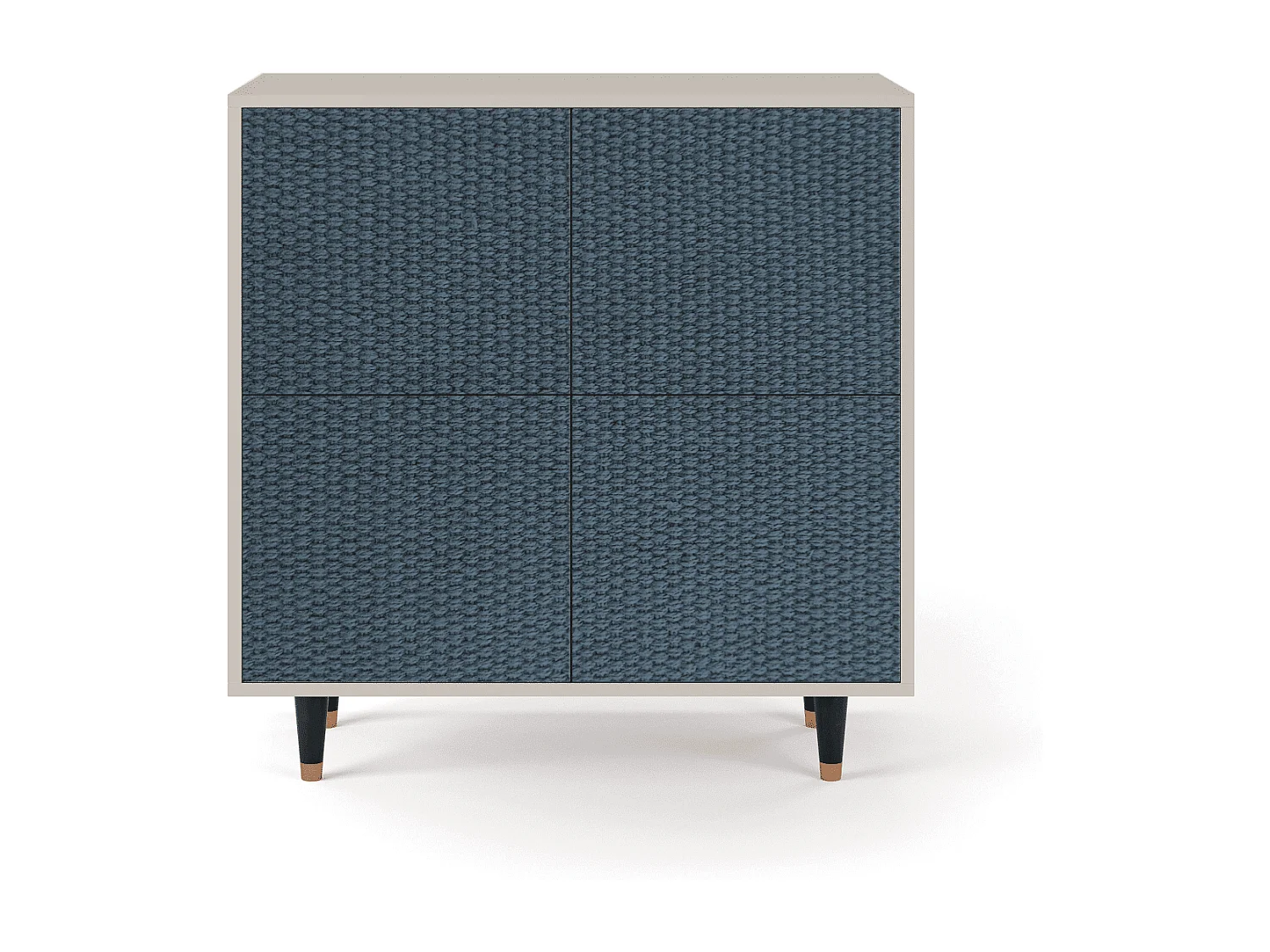 Kredens - 94x96x48 cm - BS3 - Knitted Pattern, Piaskowy