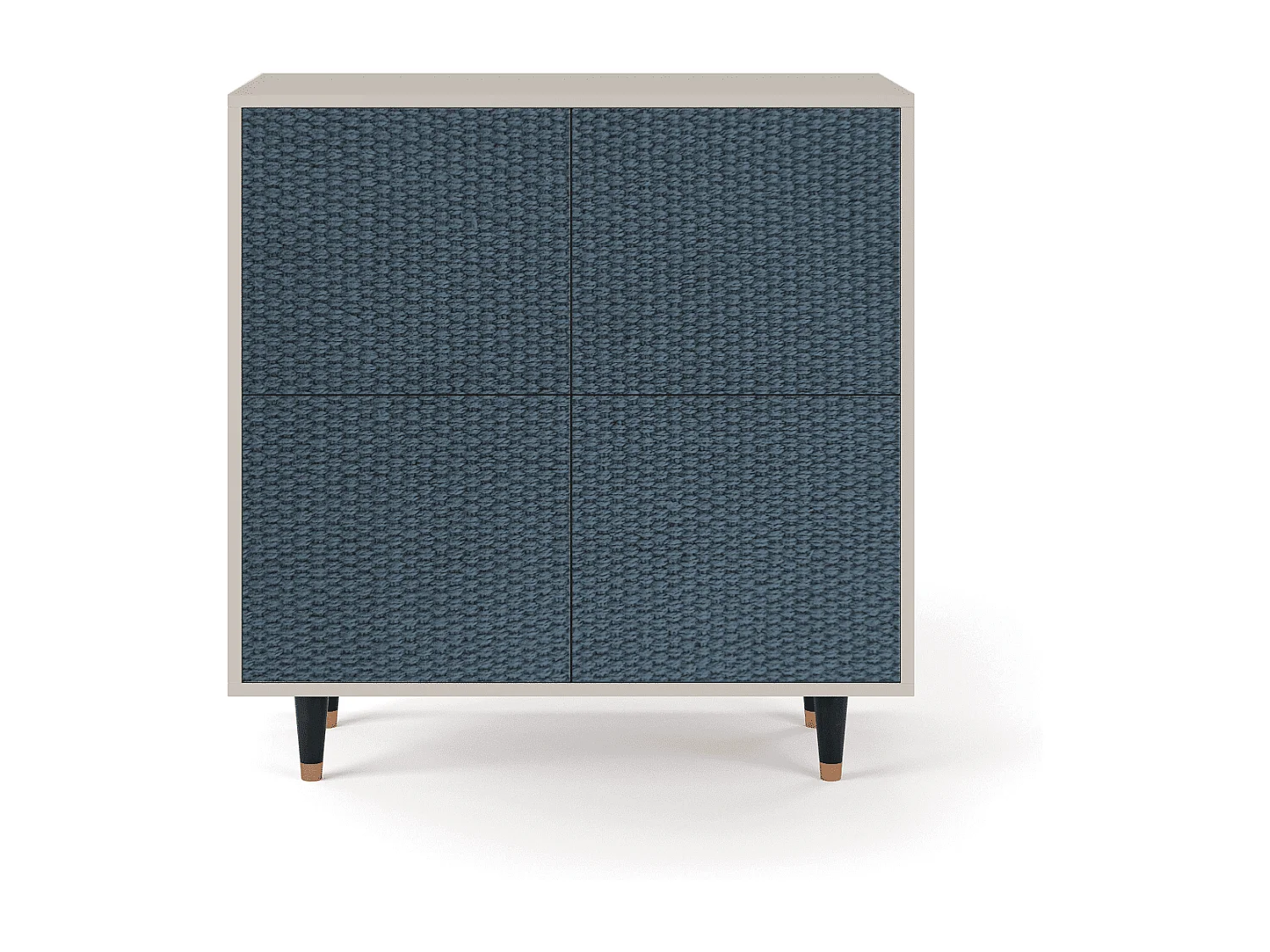 Kredens - 94x96x48 cm - BS3 - Knitted Pattern, Piaskowy