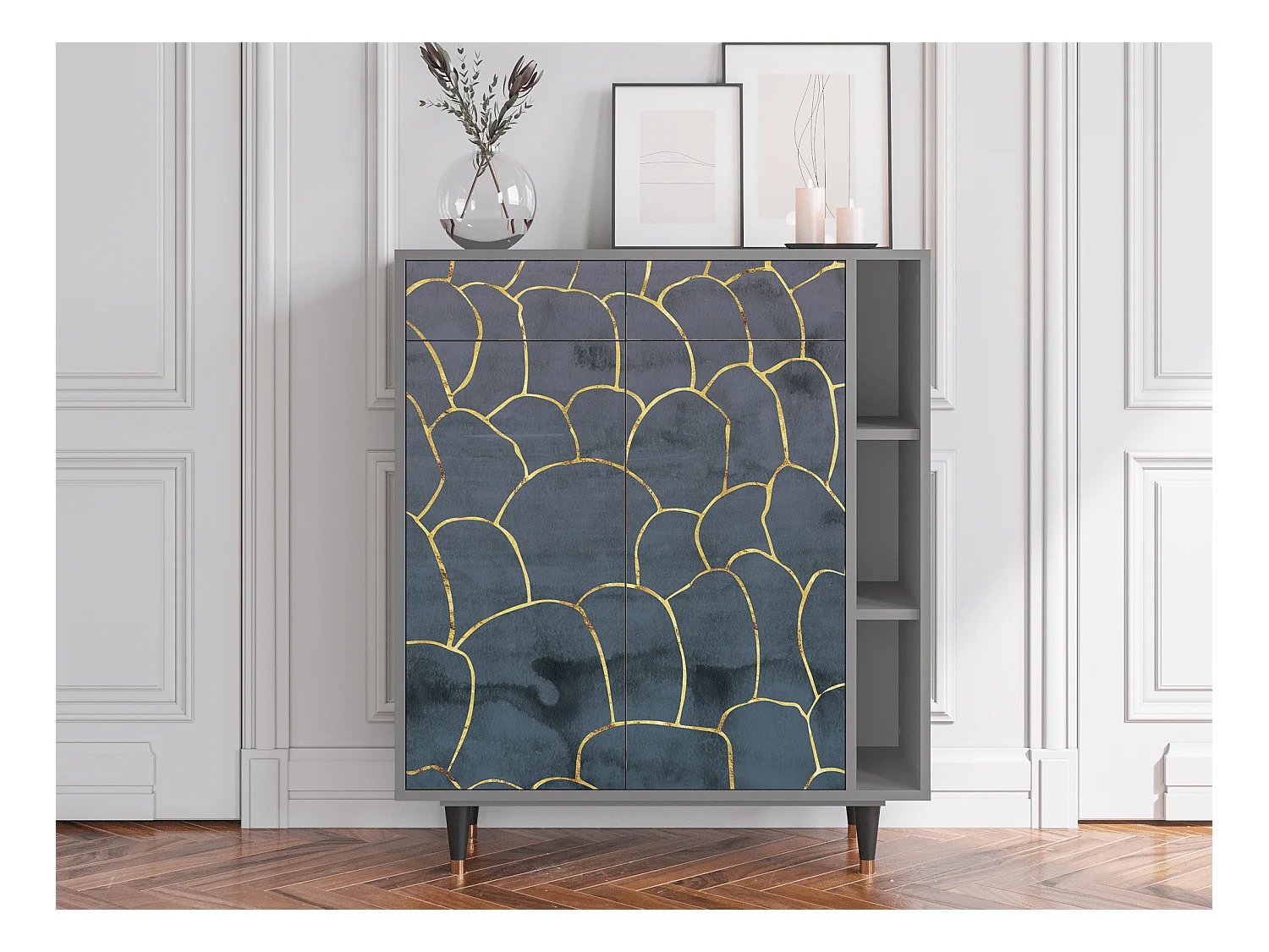 Buffet - 96х110х41 cm - BS6 - Blue Lagoon, Gris