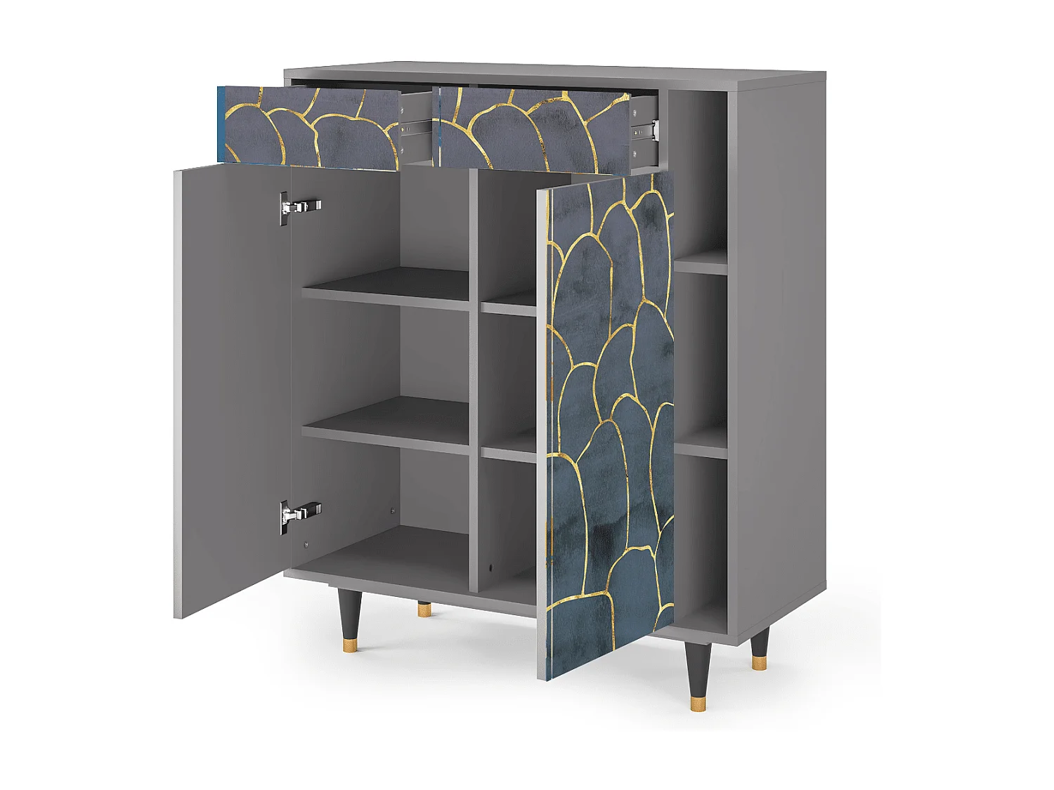 Buffet - 96х110х41 cm - BS6 - Blue Lagoon, Gris