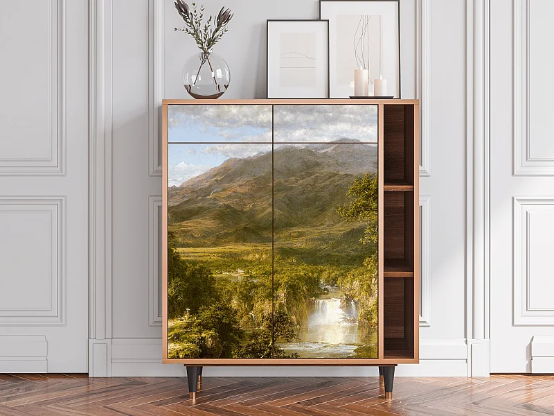 Kredens - 96х110х41 cm - BS6 - The Heart of the Andes , Orzech