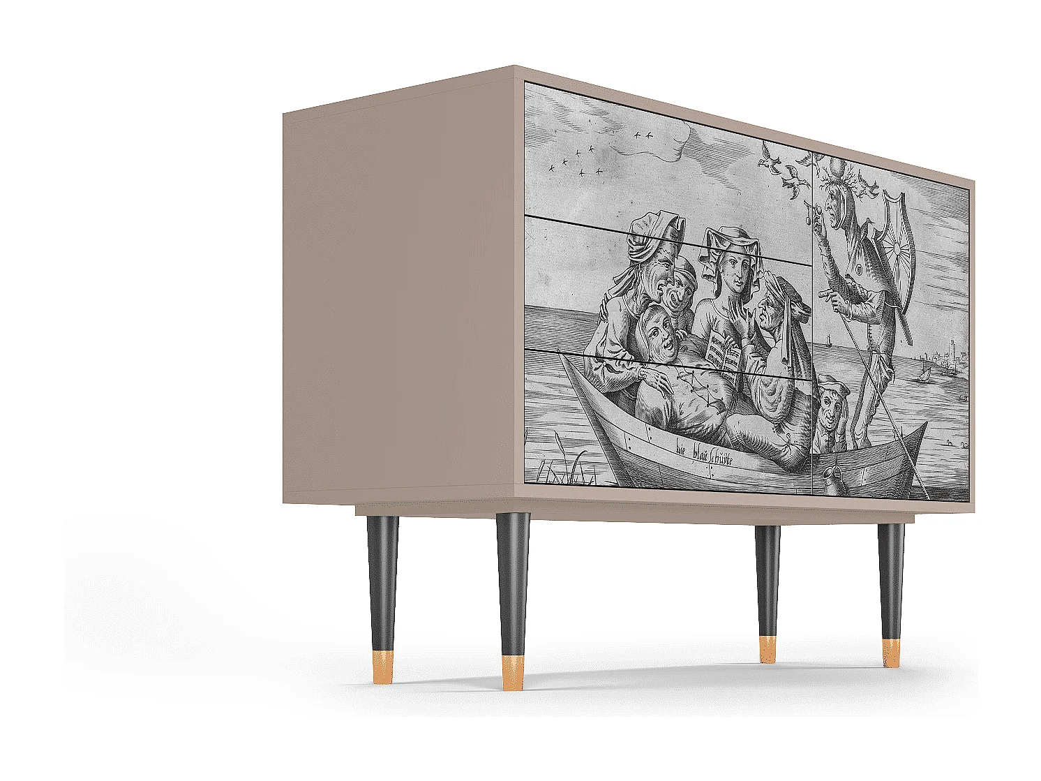 Kredens - 115х84х41 cm - S3 - Blau Schuyte, Latte