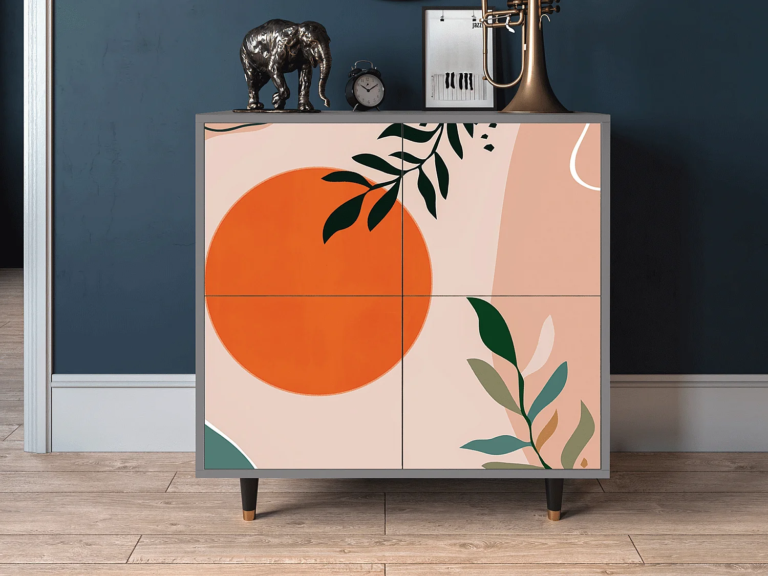 Credenza - 94x96x48 cm - BS3 - Artwork, Grigio