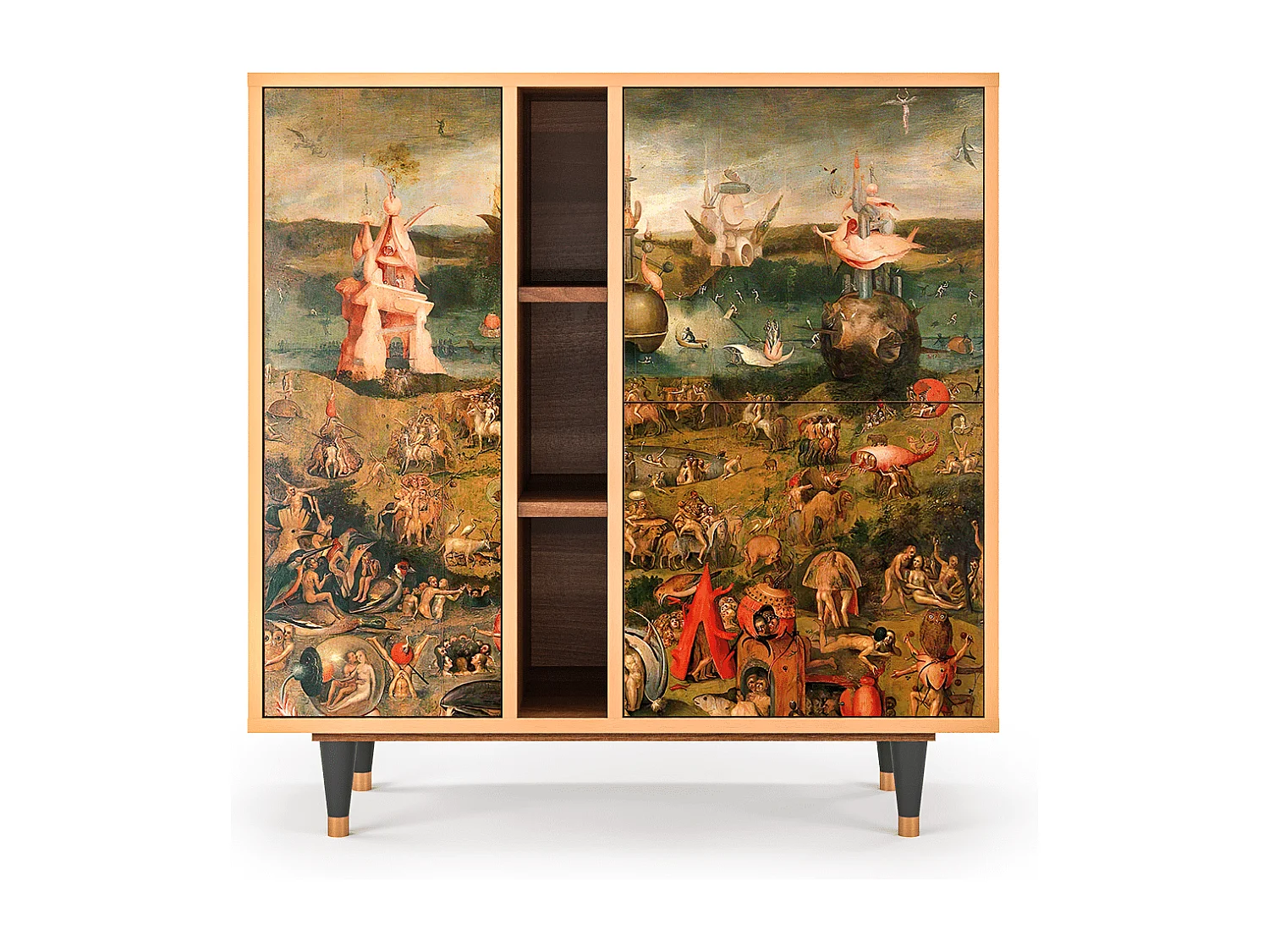 Kredens - 94х96х41 cm - BS5 - Garden of Delights , Orzech