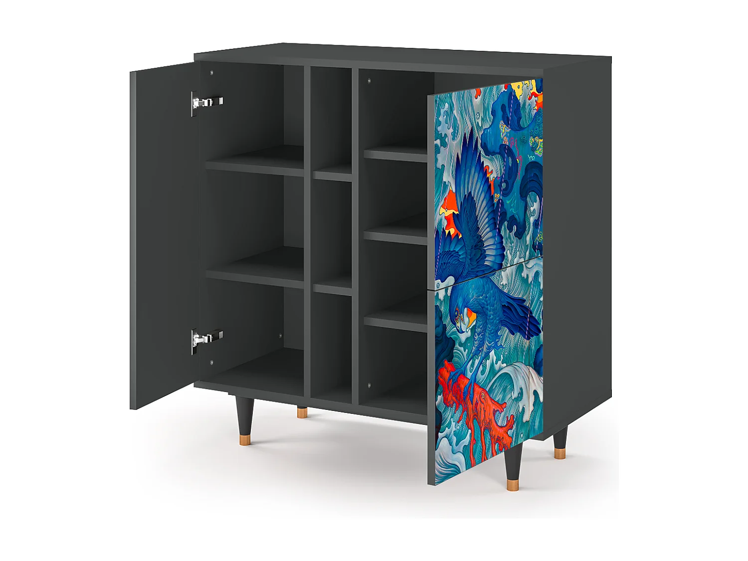 Buffet - 94х96х41 cm - BS5 - The Girl - James Jean, Anthracite