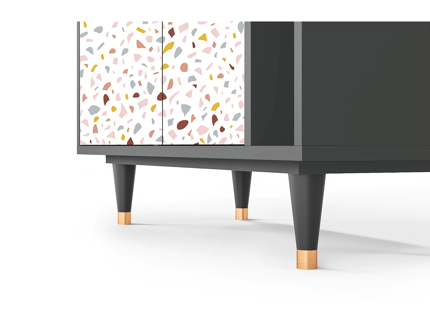 Kredens - 96х110х41 cm - BS6 - Marmelade Cheese, Antracyt