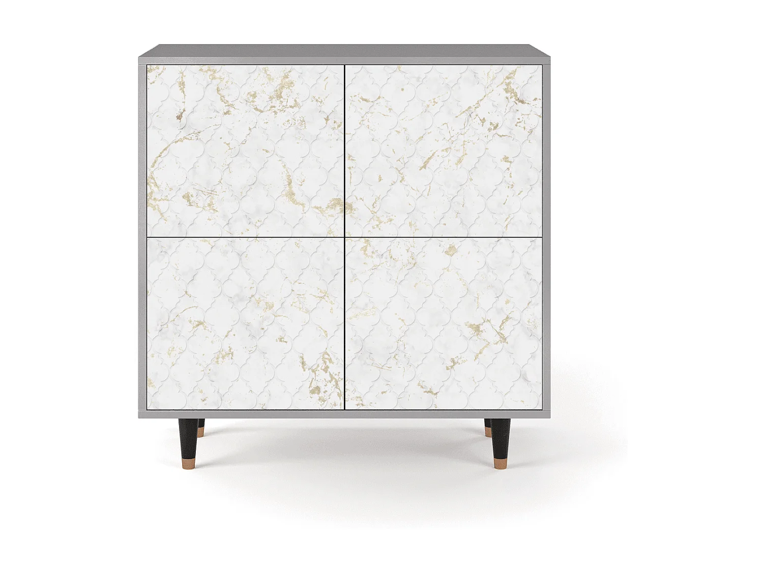 Sideboard - 94x96x48 cm - BS3 - Sweet Cotton, Grau