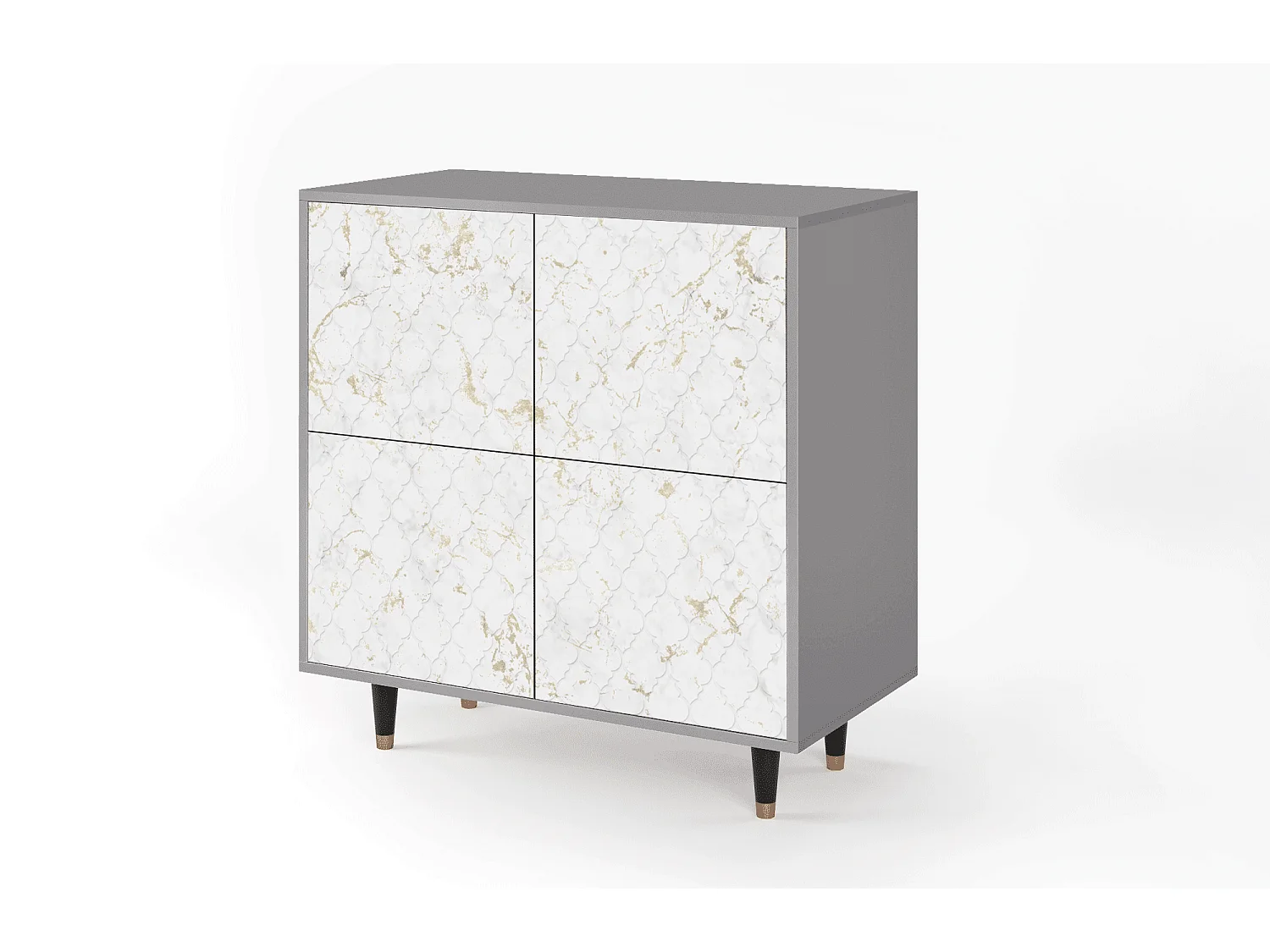 Sideboard - 94x96x48 cm - BS3 - Sweet Cotton, Grau