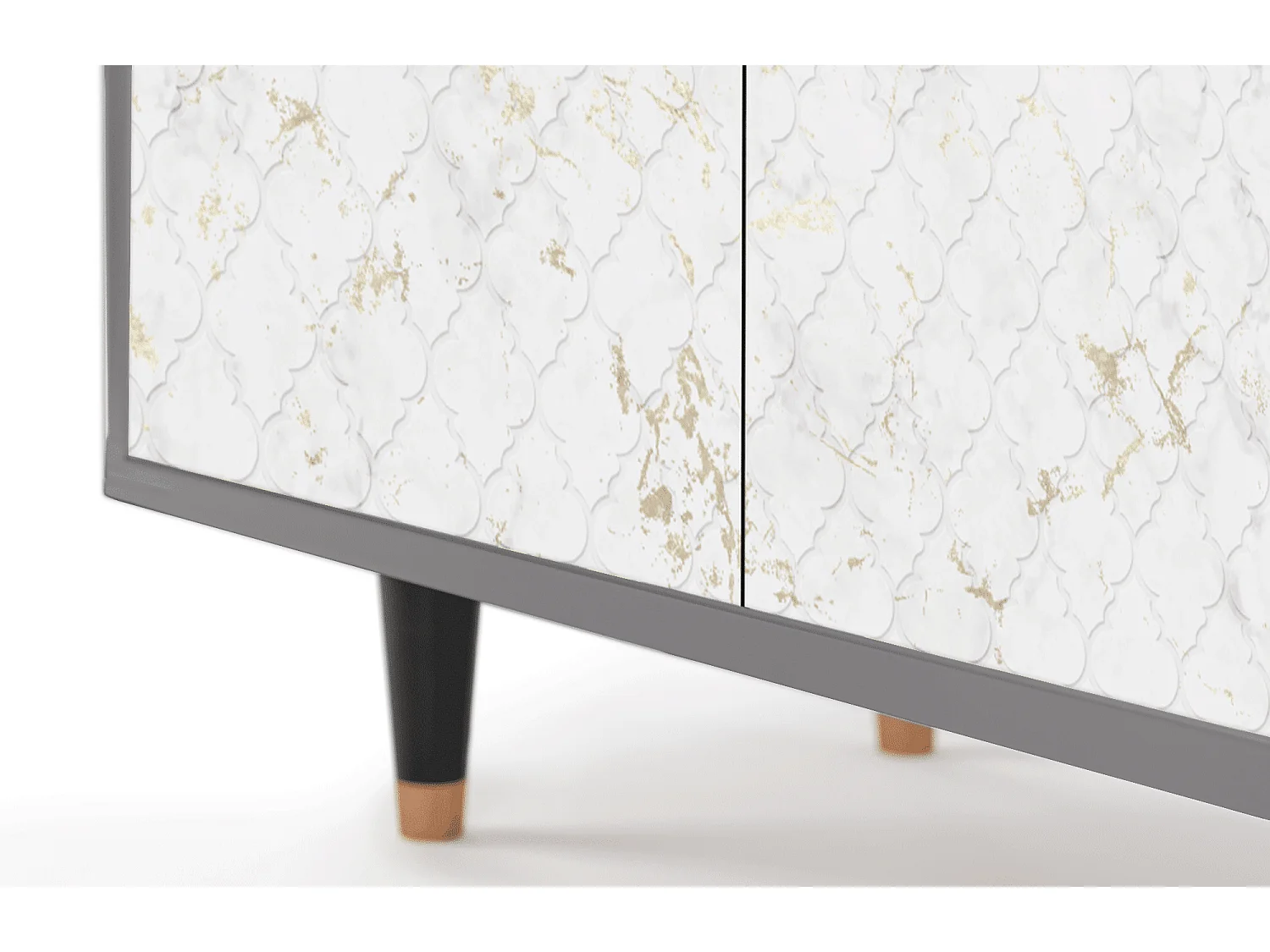 Sideboard - 94x96x48 cm - BS3 - Sweet Cotton, Grau