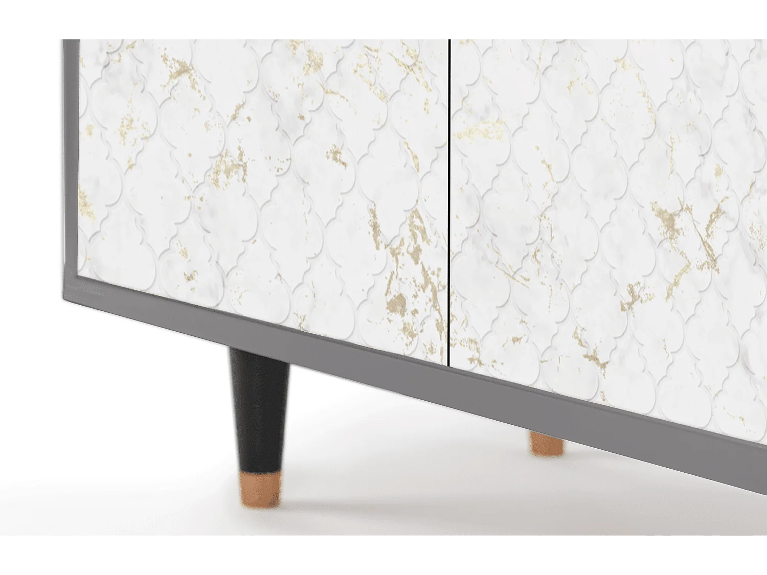 Aparador - 94x96x48 cm - BS3 - Sweet Cotton, Cinza