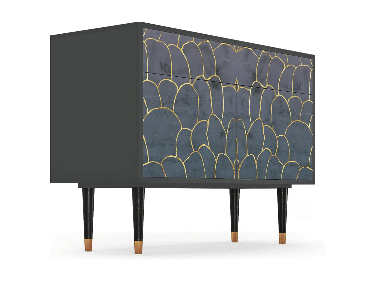 Buffet - 115x85x48 cm - BS4 - Blue Lagoon, Anthracite