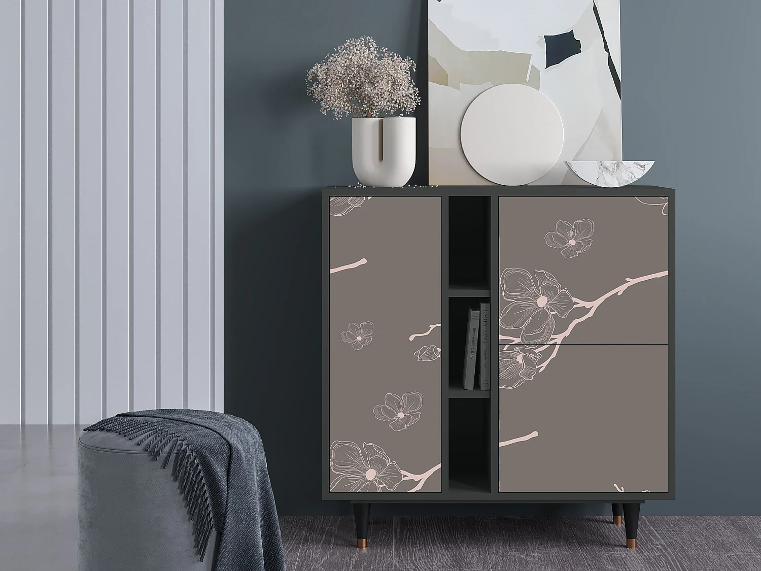 Buffet - 94х96х41 cm - BS5 - Cherry Blossom, Anthracite