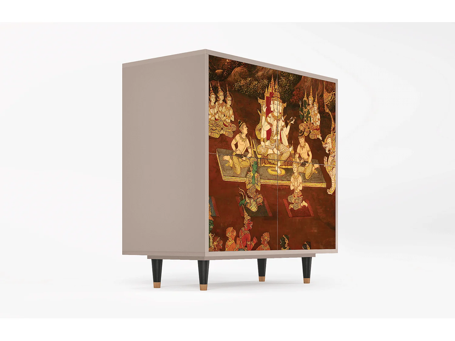 Aparador - 94x96x48 cm - BS3 - Malyavan, Latte