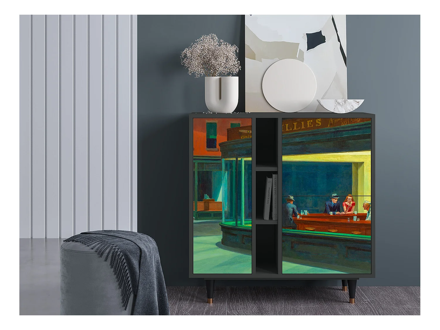 Buffet - 94х96х41 cm - BS5 - Nighthawks by Hopper, Anthracite
