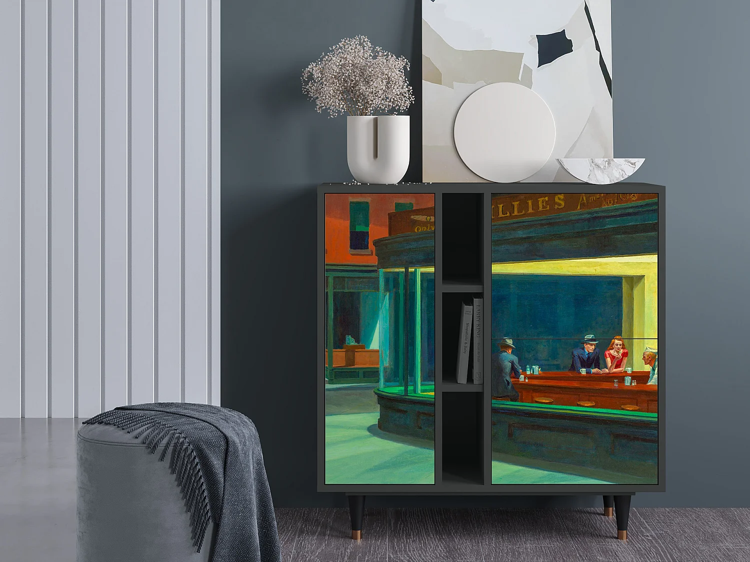 Buffet - 94х96х41 cm - BS5 - Nighthawks by Hopper, Anthracite