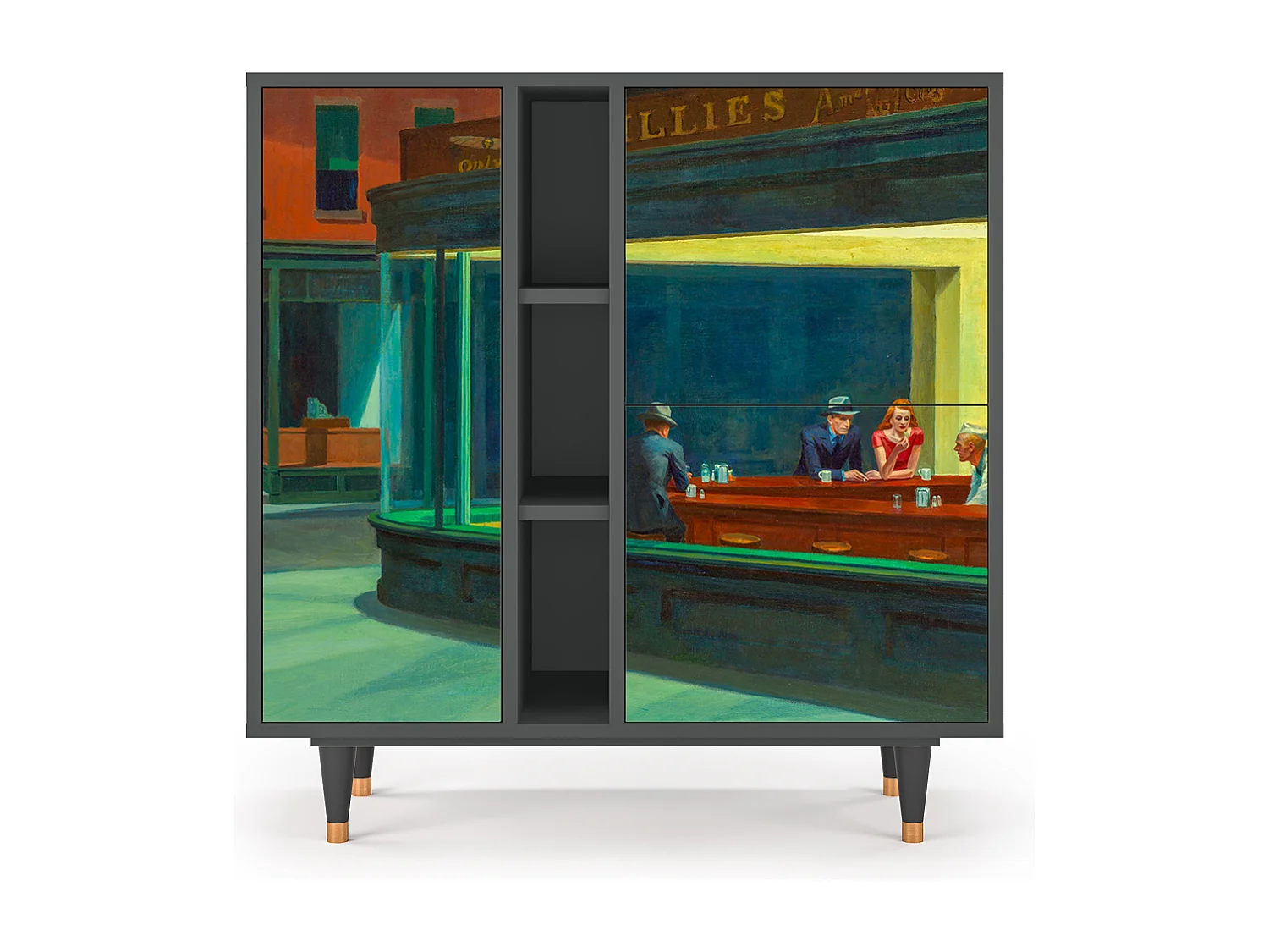 Buffet - 94х96х41 cm - BS5 - Nighthawks by Hopper, Anthracite