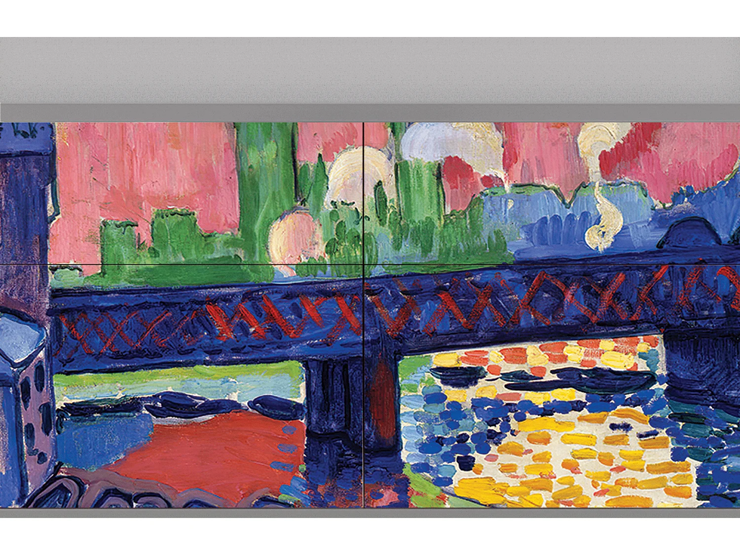 Dressoir - 115x85x48 cm - BS4 - Charing Cross Bridge, Grijs