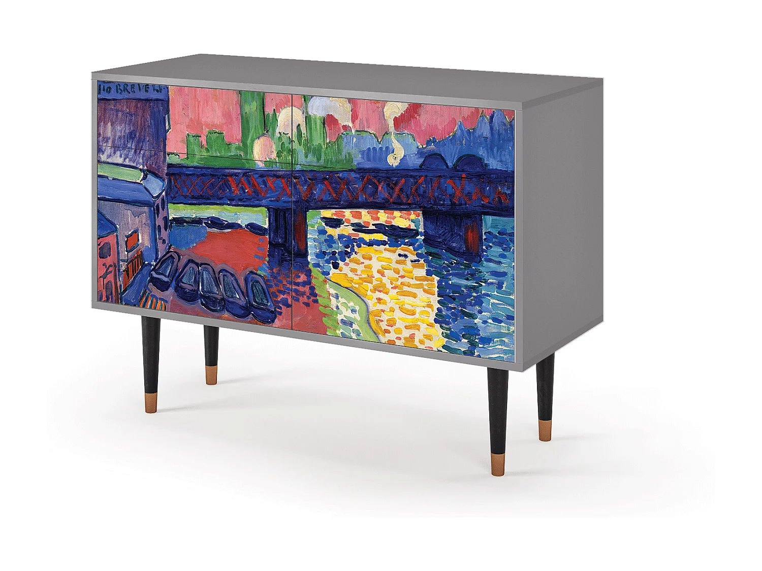 Buffet - 115x85x48 cm - BS4 - Charing Cross Bridge, Gris