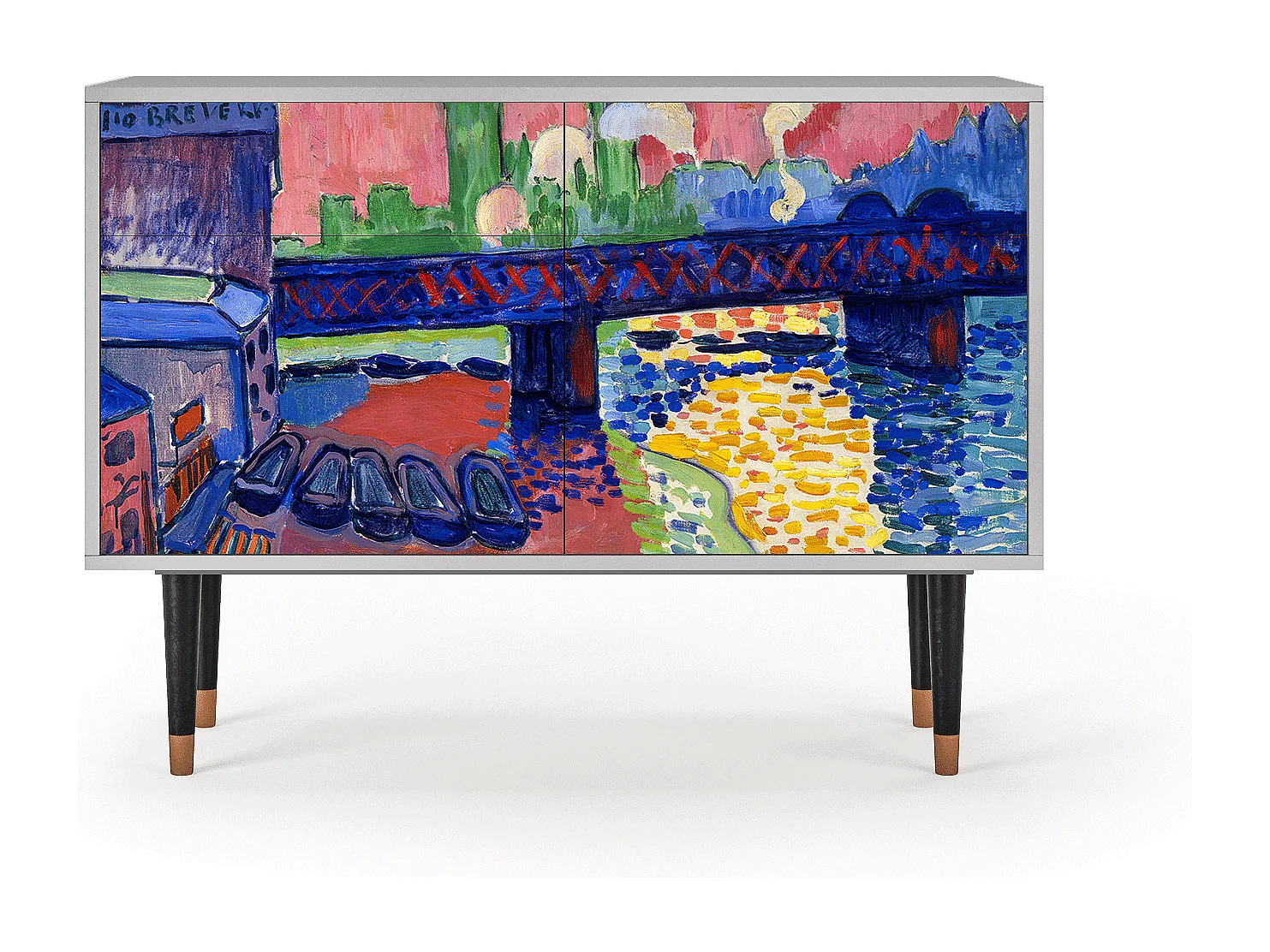 Buffet - 115x85x48 cm - BS4 - Charing Cross Bridge, Gris