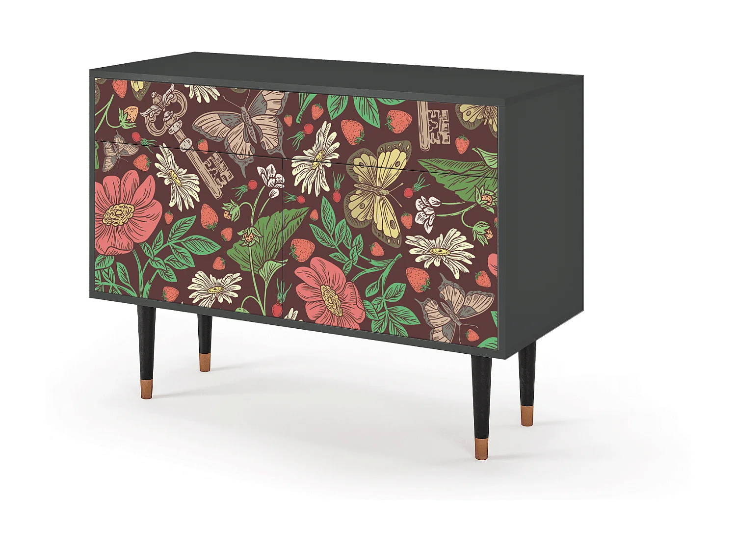 Credenza - 115x85x48 cm - BS4 - Alice in Wonderland, Antracite