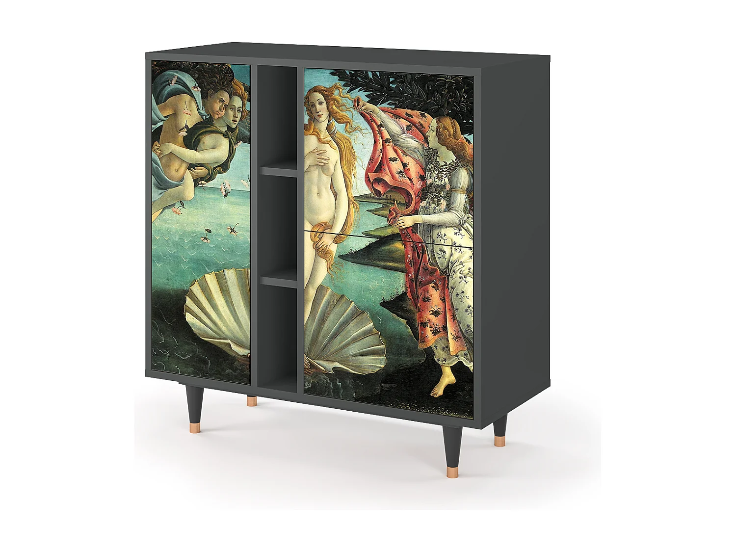 Sideboard - 94х96х41 cm - BS5 - The Birth of Venus, Anthrazit