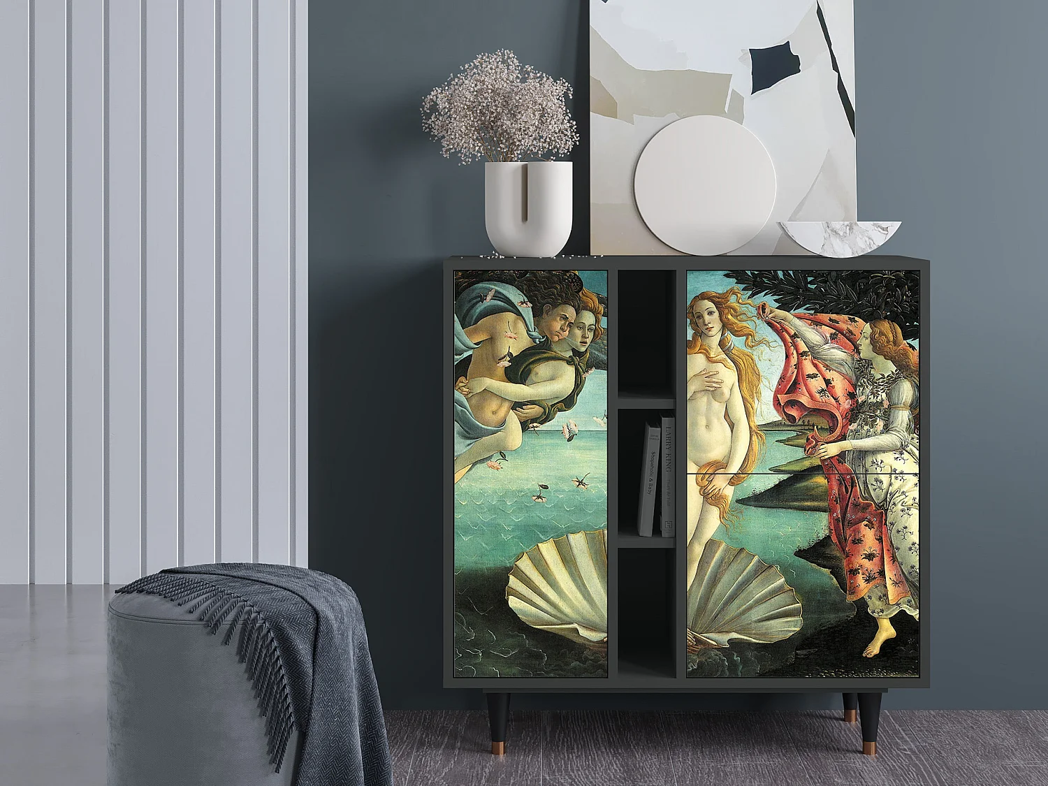 Dressoir - 94х96х41 cm - BS5 - The Birth of Venus, Antraciet