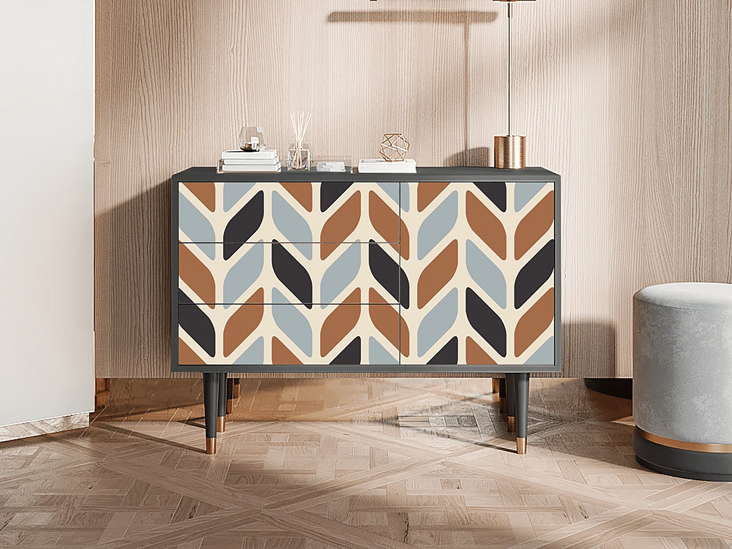 Buffet - 115х84х41 cm - S3 - Beige Laure, Anthracite