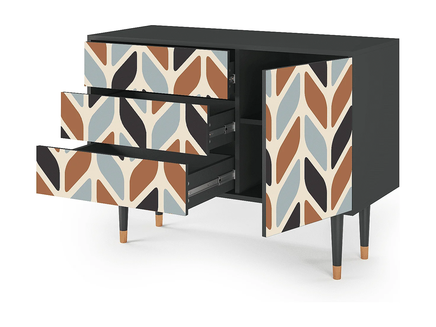 Buffet - 115х84х41 cm - S3 - Beige Laure, Anthracite