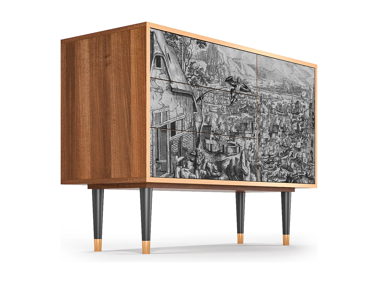 Buffet - 115х84х41 cm - S3 - Departure, Noyer