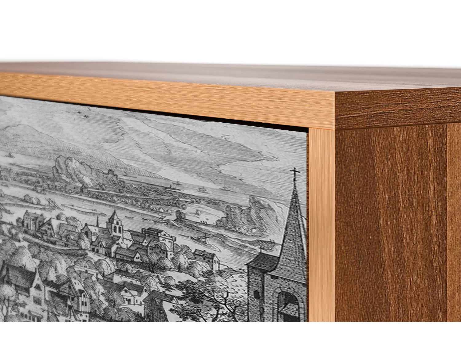 Kredens - 115х84х41 cm - S3 - Departure, Orzech