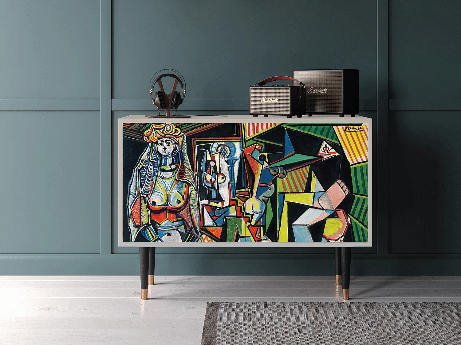 Dressoir - 115x85x48 cm - BS4 - Women of Algiers, Zand