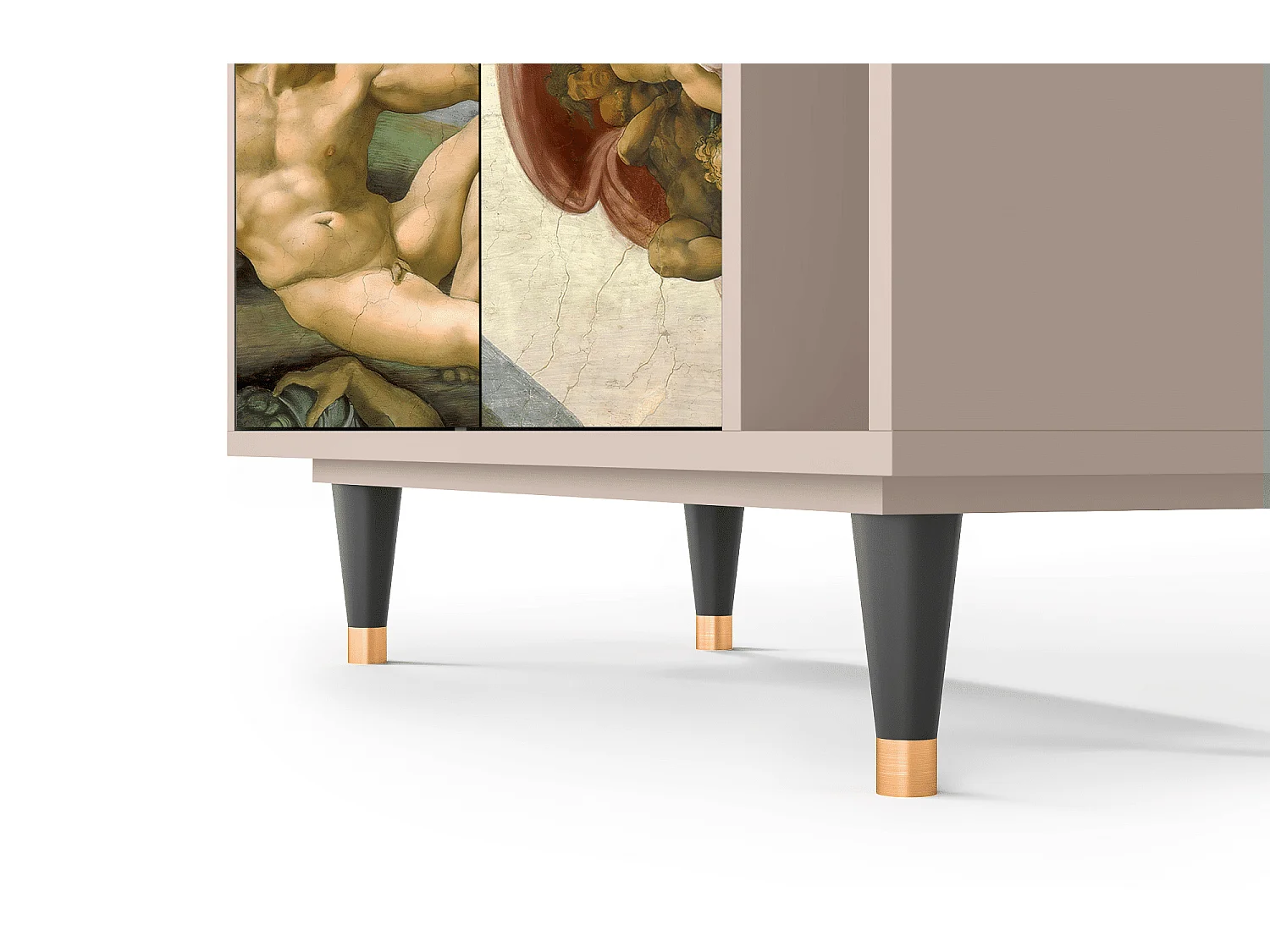 Aparador - 96х110х41 cm - BS6 - The Creation of Adam, Latte