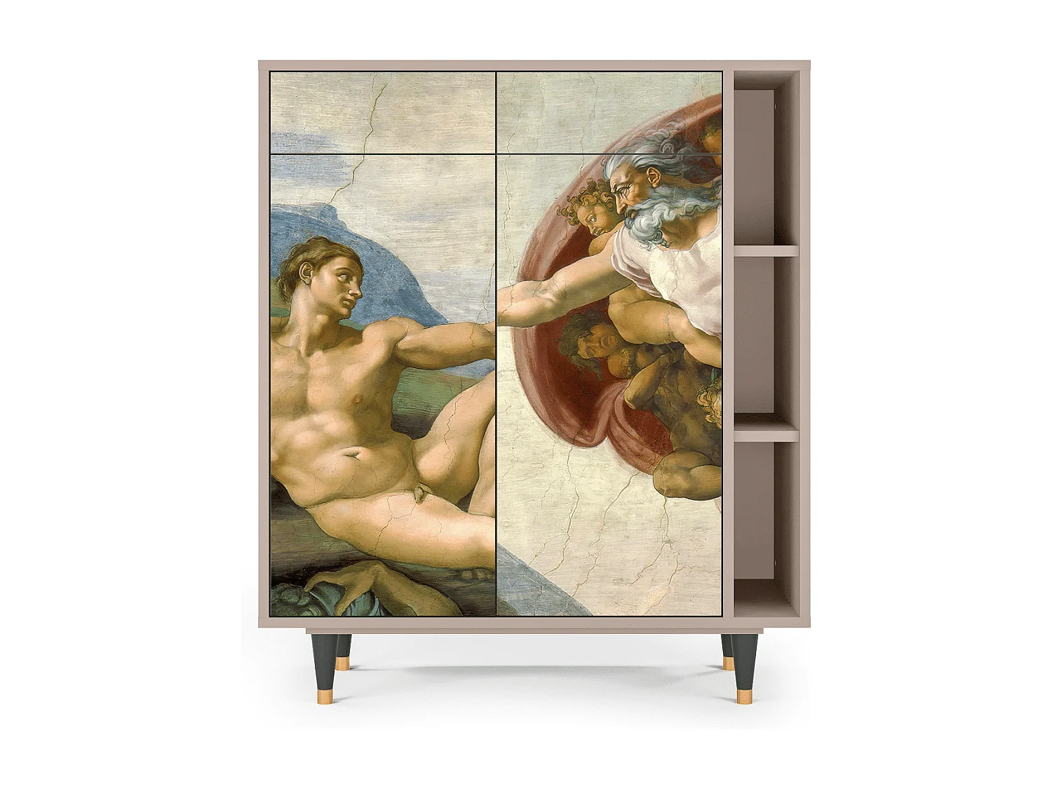 Buffet - 96х110х41 cm - BS6 - The Creation of Adam, Latte