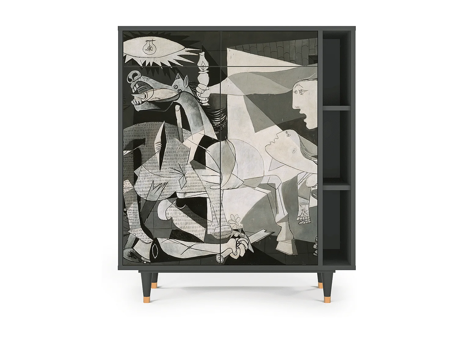 Buffet - 96х110х41 cm - BS6 - Guernica by Picasso, Anthracite