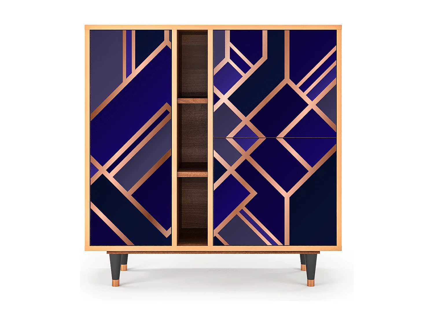 Buffet - 94х96х41 cm - BS5 - Aquamarine Getsby, Noyer