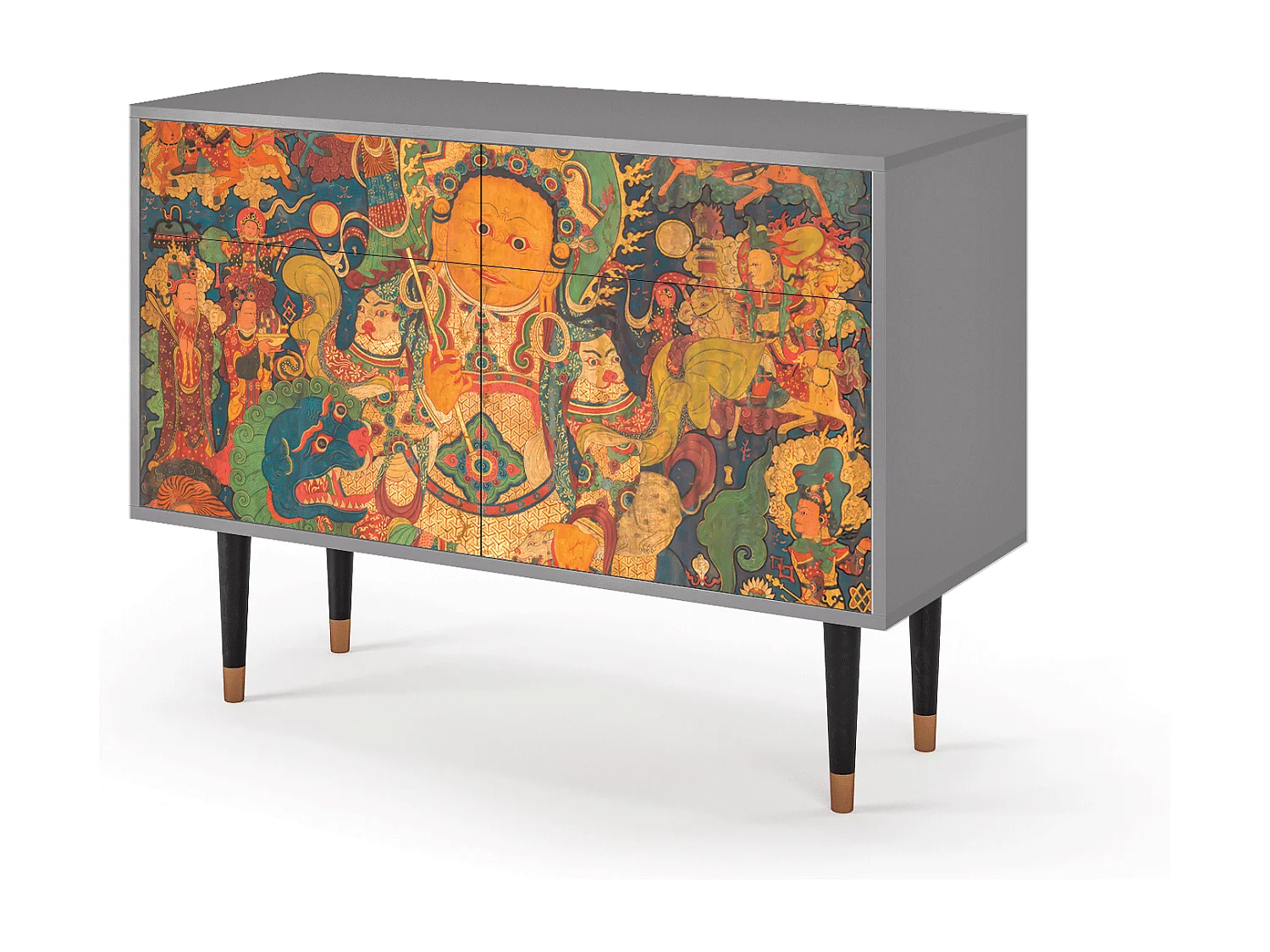 Credenza - 115x85x48 cm - BS4 - God by Vaisravana , Grigio