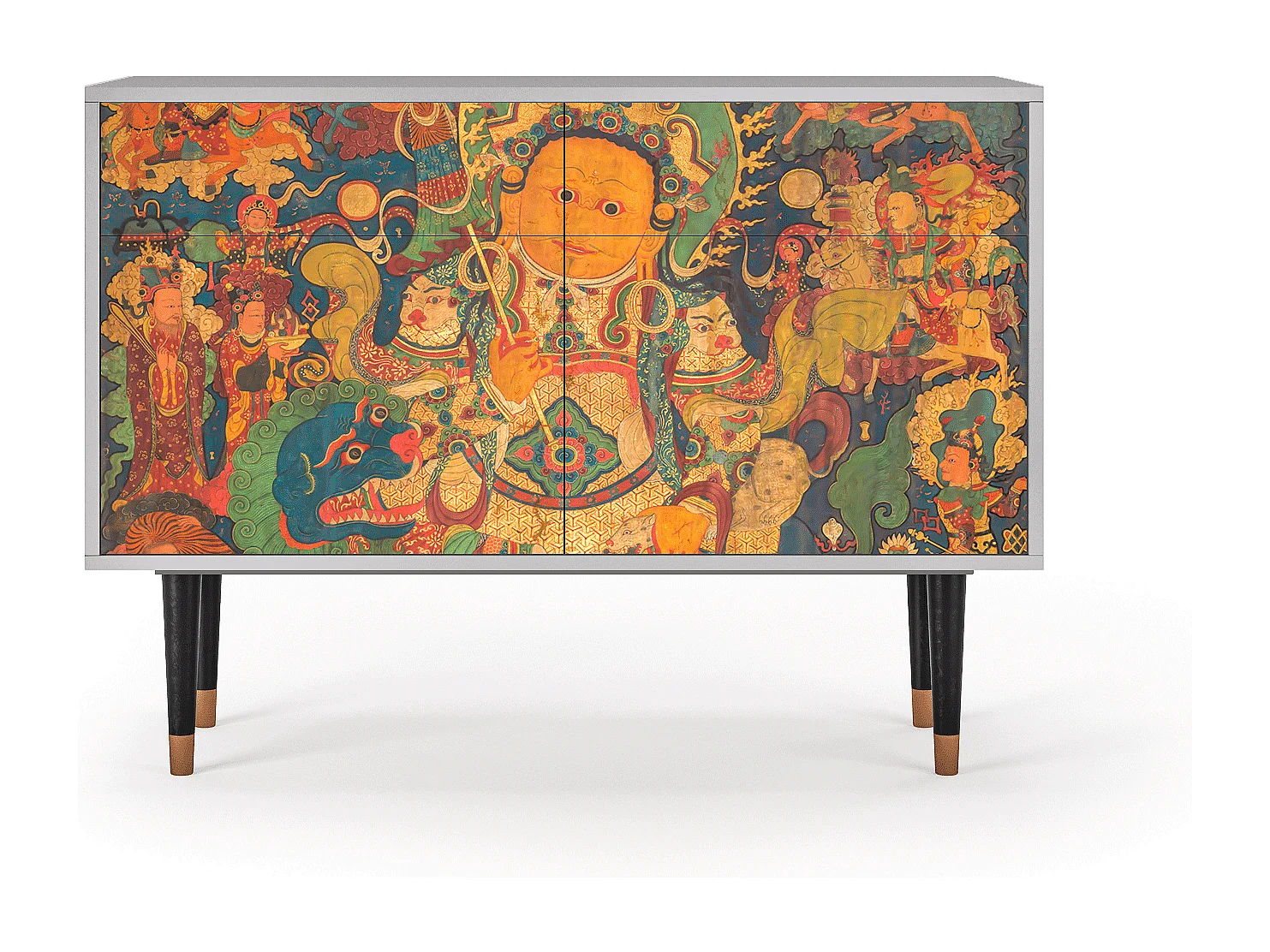 Credenza - 115x85x48 cm - BS4 - God by Vaisravana , Grigio