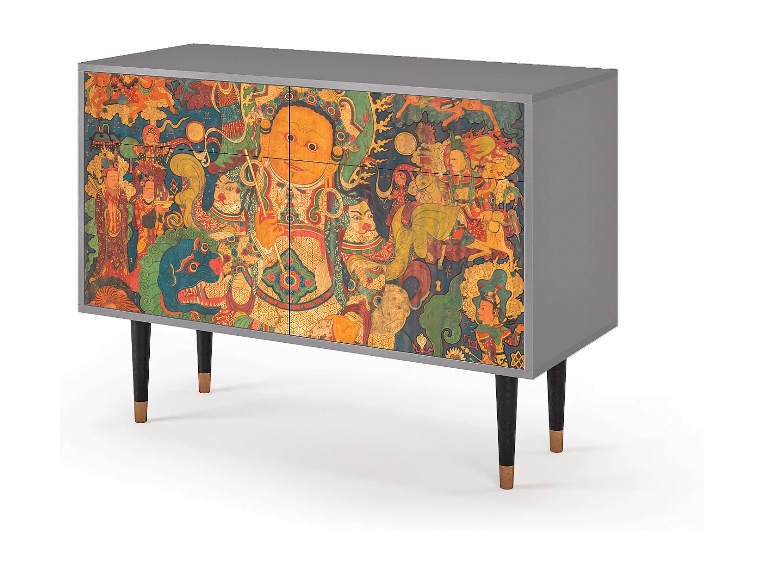 Credenza - 115x85x48 cm - BS4 - God by Vaisravana , Grigio