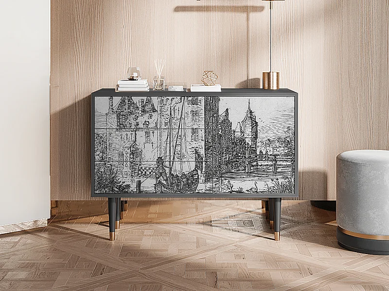 Buffet - 115х84х41 cm - S3 - Castle with Bridge, Anthracite