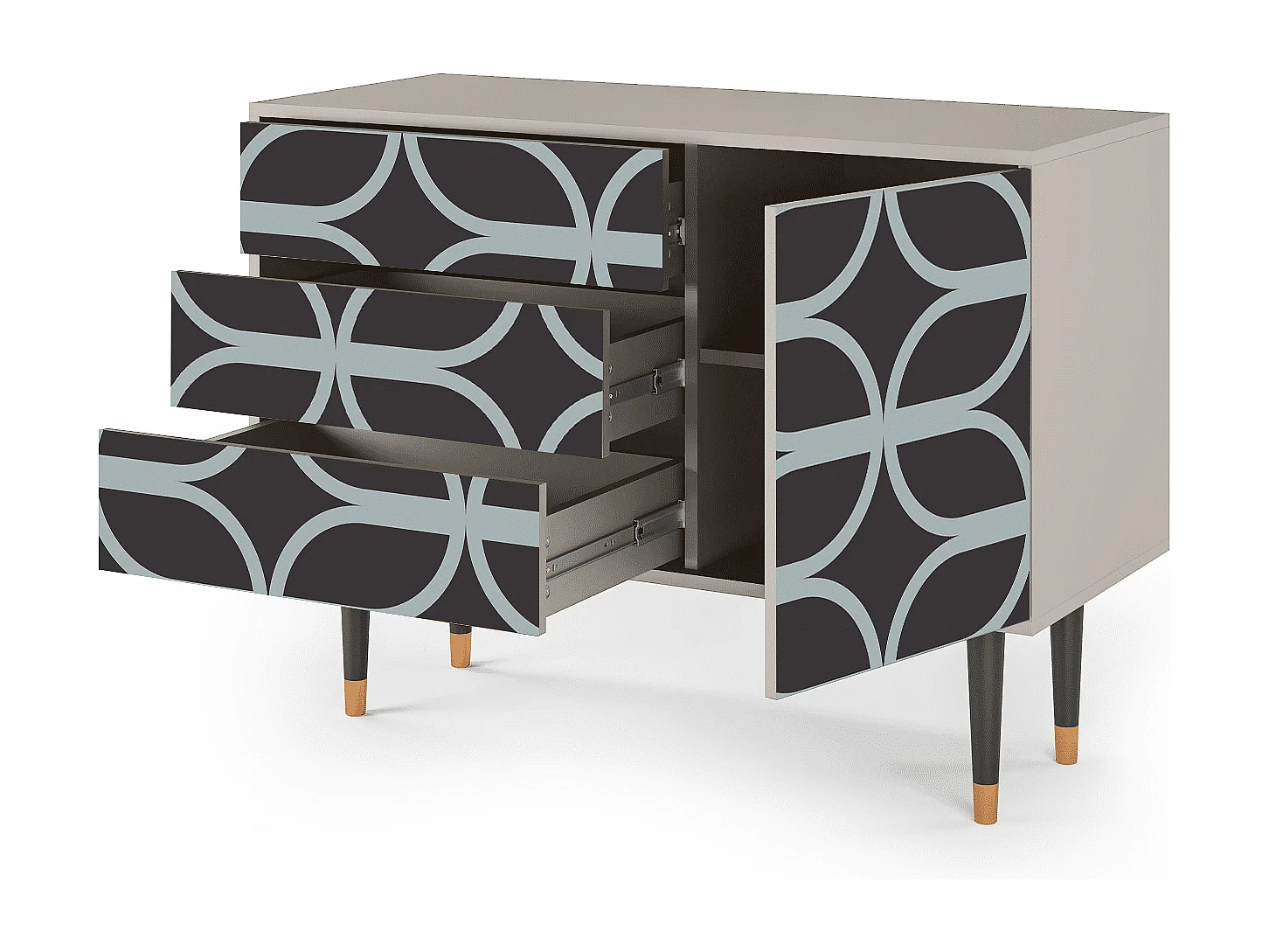 Buffet - 115х84х41 cm - S3 - Braided Blue, Sable