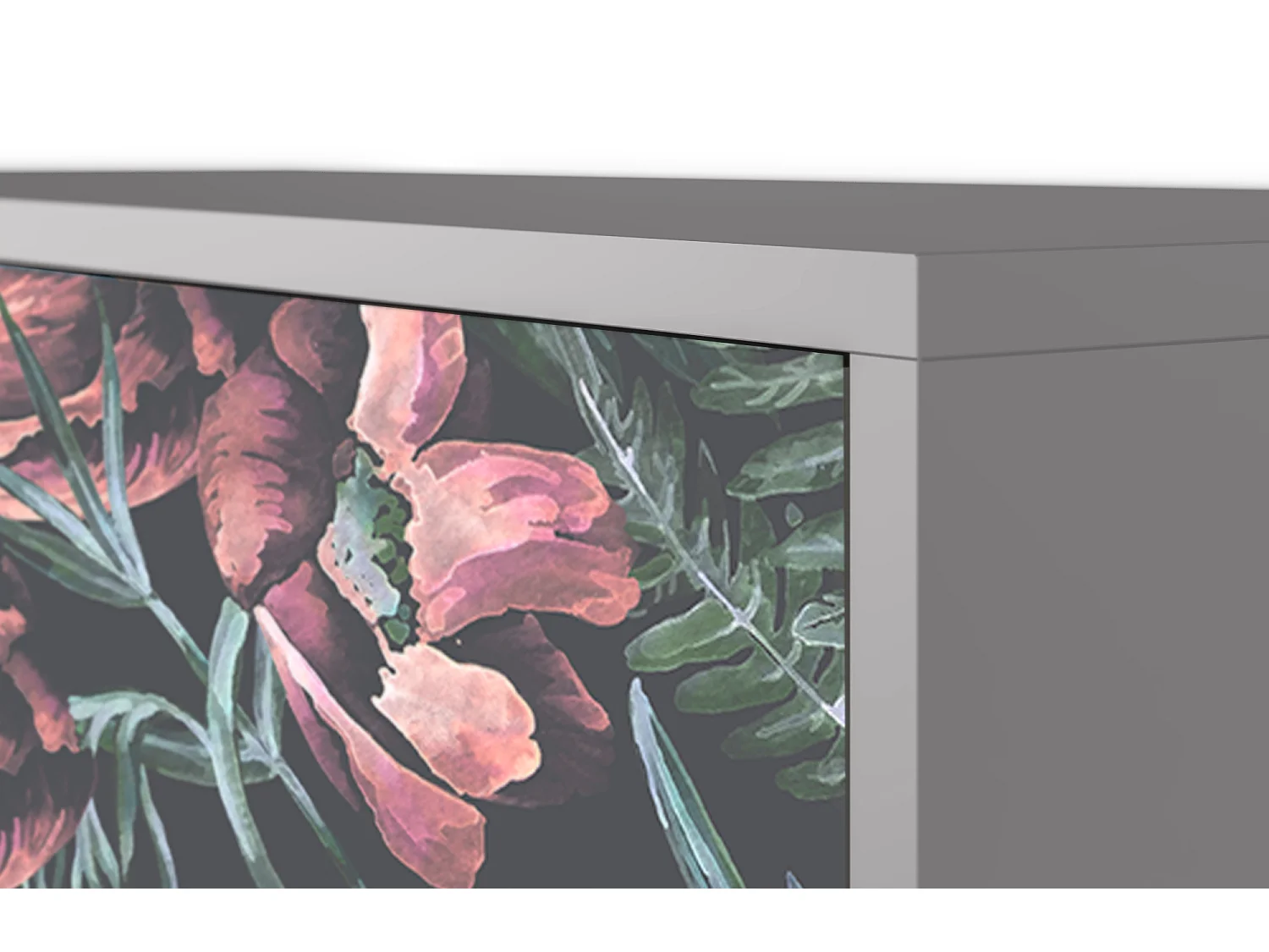 Buffet - 115х84х41 cm - S3 - Dark Peonies, Gris