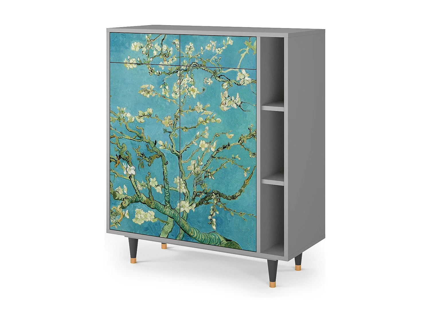 Credenza - 96х110х41 cm - BS6 - Almond Blossom, Grigio