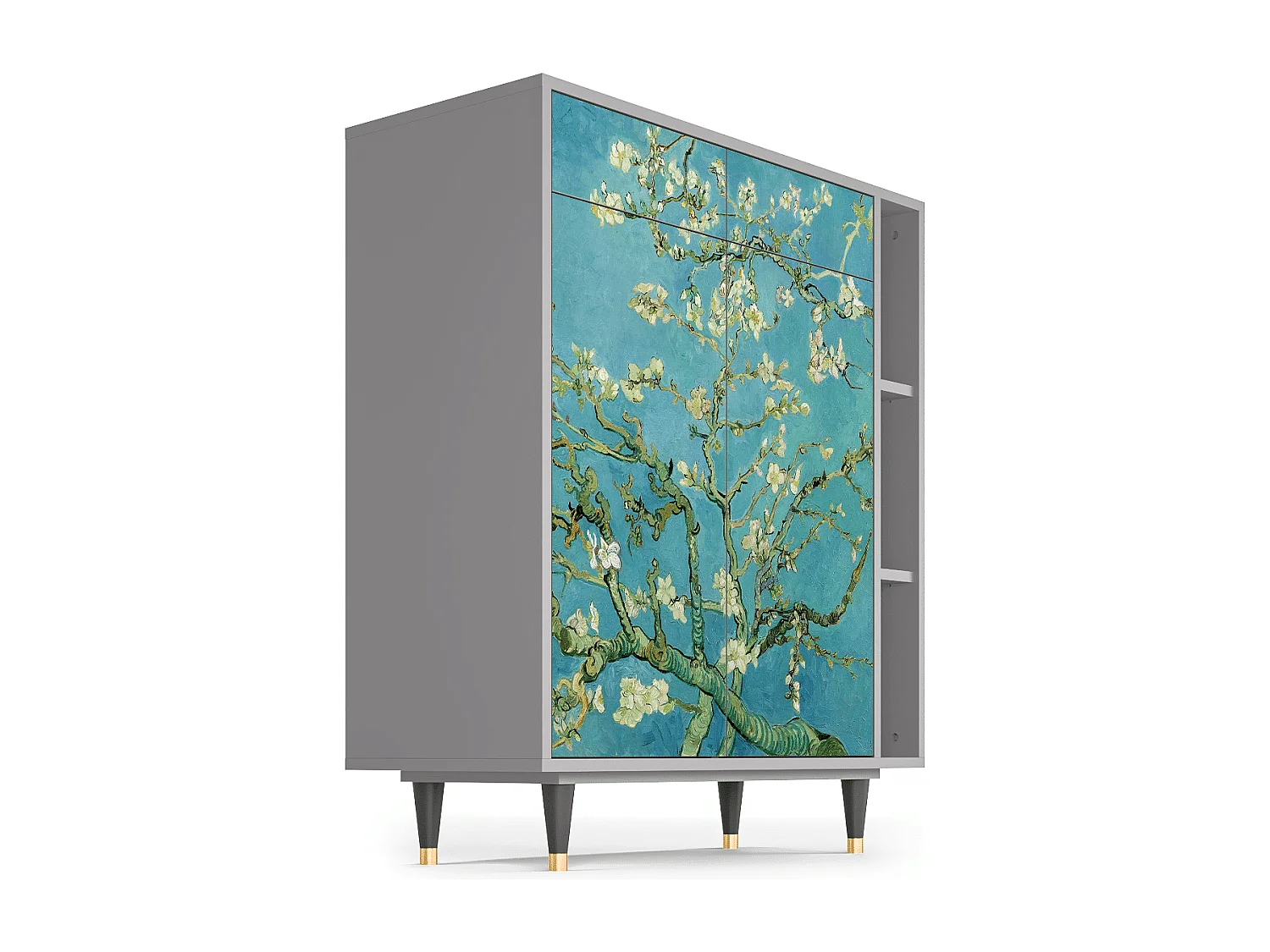 Credenza - 96х110х41 cm - BS6 - Almond Blossom, Grigio
