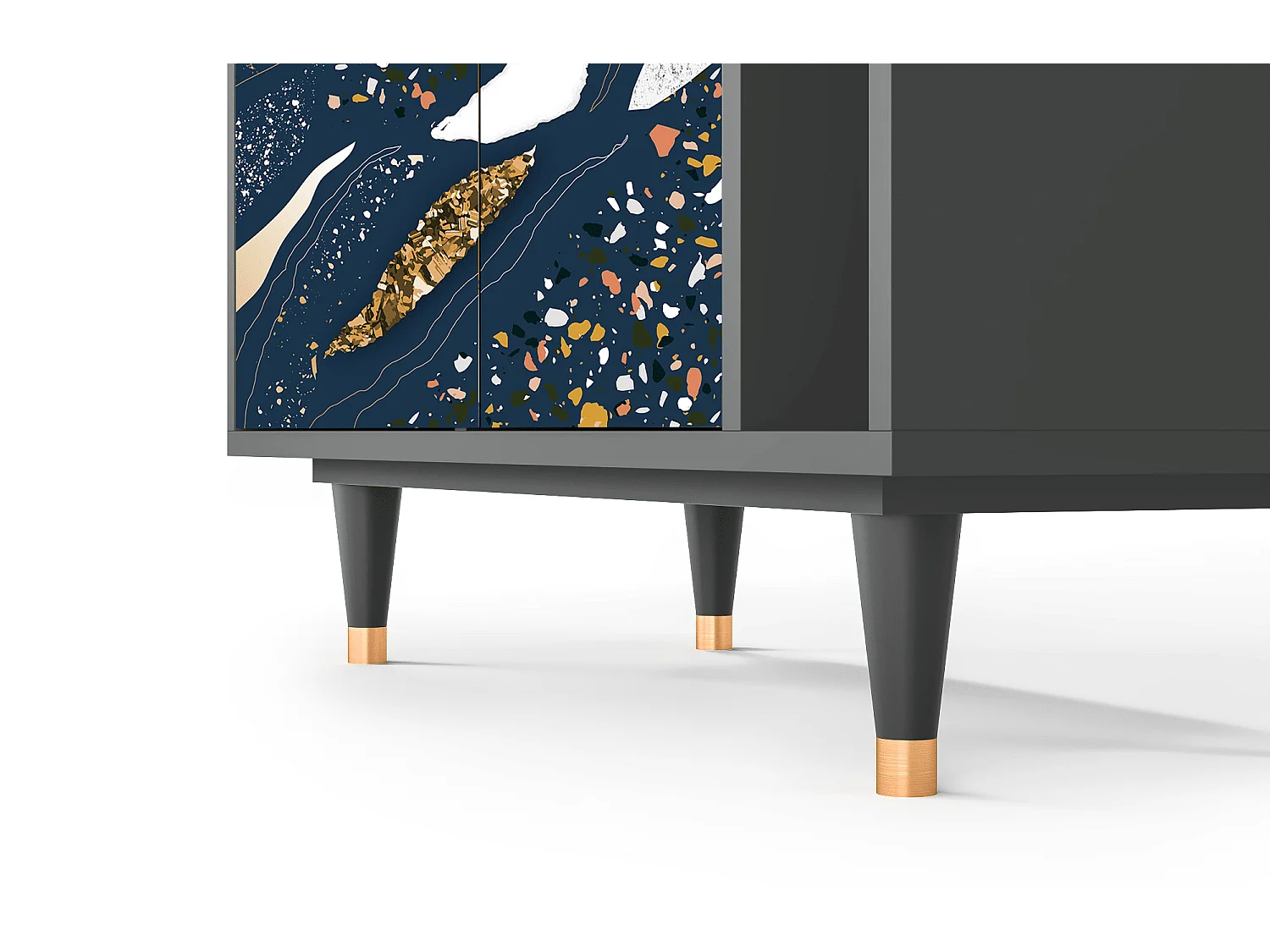 Dressoir - 96х110х41 cm - BS6 - Nude Iceberg, Antraciet